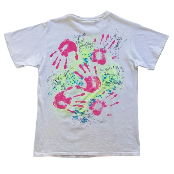 1989 VINTAGE New Kids On The Block Band Concert Tee Shirt - Picture 3 of 4